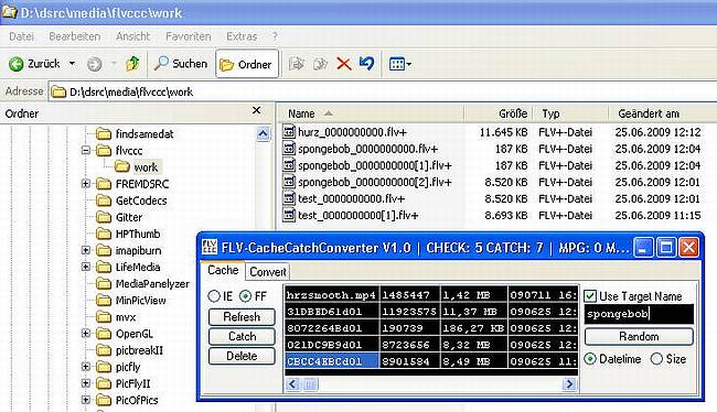 FLV-Cache-Catch-Converter - Eindeutiger Spooler-Name
