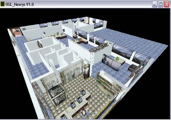 Delphi-Tutorials - OpenGL HENRY's - Flug über den Raum 'Info'