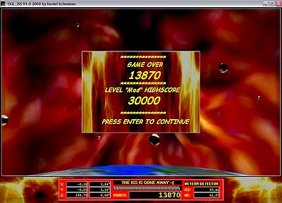 Delphi-Tutorials - OpenGL ISS - Game over - you lose