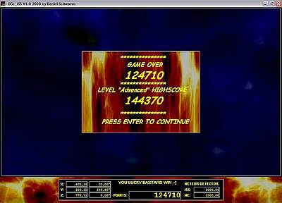 Delphi-Tutorials - OpenGL ISS - Game over - you win