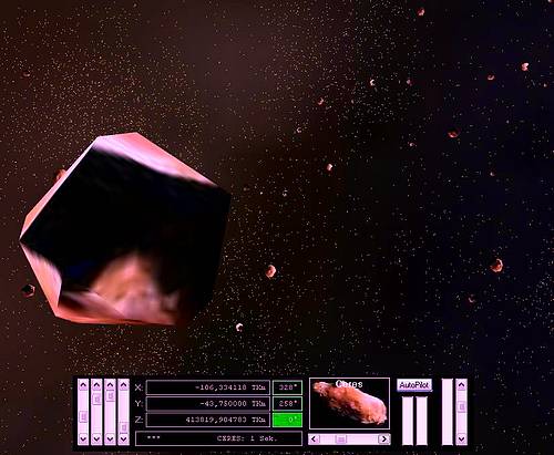 Delphi-Tutorials - OpenGL Planets - Asteroid belt between Mars and Jupiter