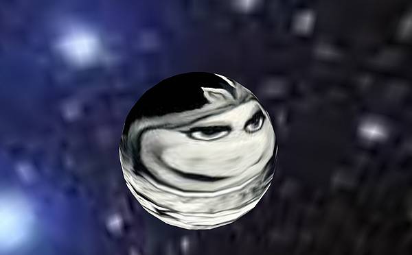 Delphi-Tutorials - OpenGL Planets - Miss Piggy as easter-egg in 'OpenGL Planets'