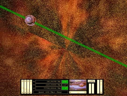 Delphi-Tutorials - OpenGL Planets - Dust from every moon of a planet is added to the dust of the planet