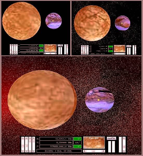 Delphi-Tutorials - OpenGL Planets - Different modes of dust ins space
