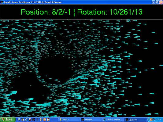OpenGL Swarm Intelligence - In OpenGL polygons are much faster drawn as spheres