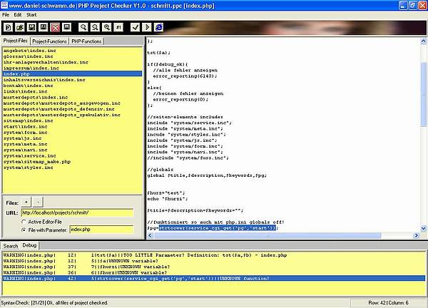 PHP-Project-Checker - PHP-Entwicklungsumgebung