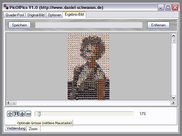 Delphi-Tutorials - Pic-of-Pictures (Mosaik-Collage) - Ergebnis: Register-Page