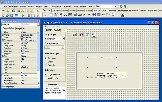 Sprite-Painter - Hauptform main_f