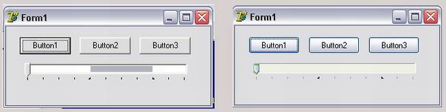 Delphi-Tutorials - Video-Splitter - TrackBar-Selektion ohne und mit XPManifest
