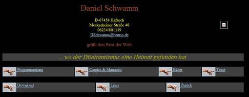 News - Älteste Homepage-Version vom 03.02.1998: Startseite